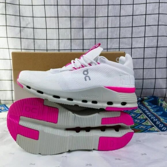 New On Cloud Cloudnova "Barbie" Women Pink Shoes White